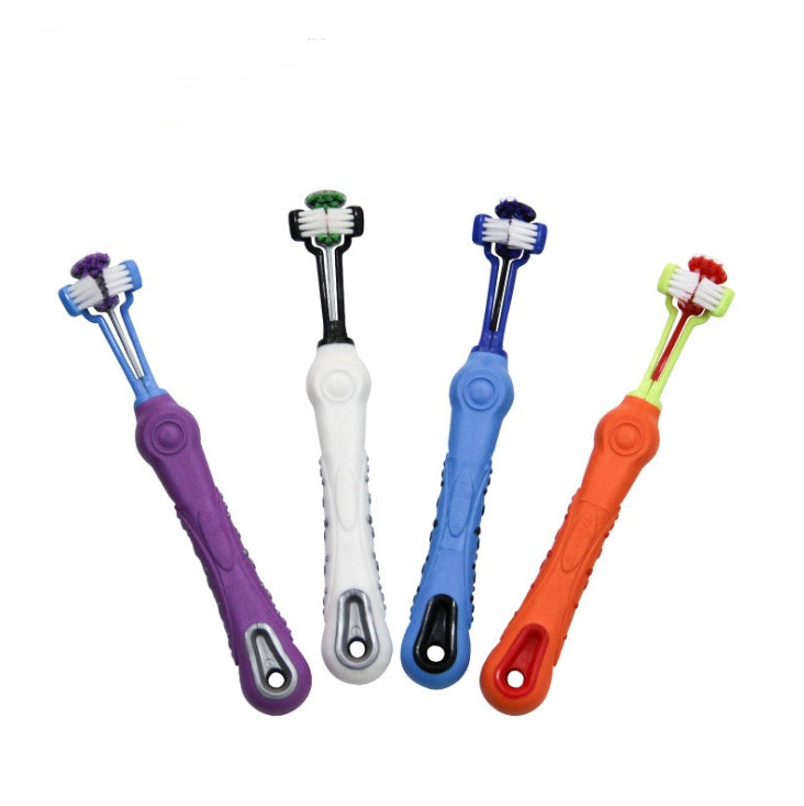 3-Sided Pet Toothbrush for Dogs – Deep Clean & Tartar Care - Penuel's Paw