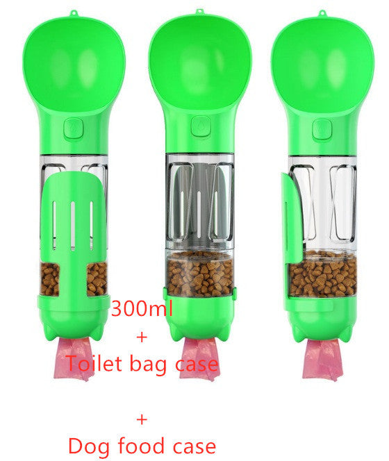 3-in-1 Portable Pet Water Bottle & Travel Feeder