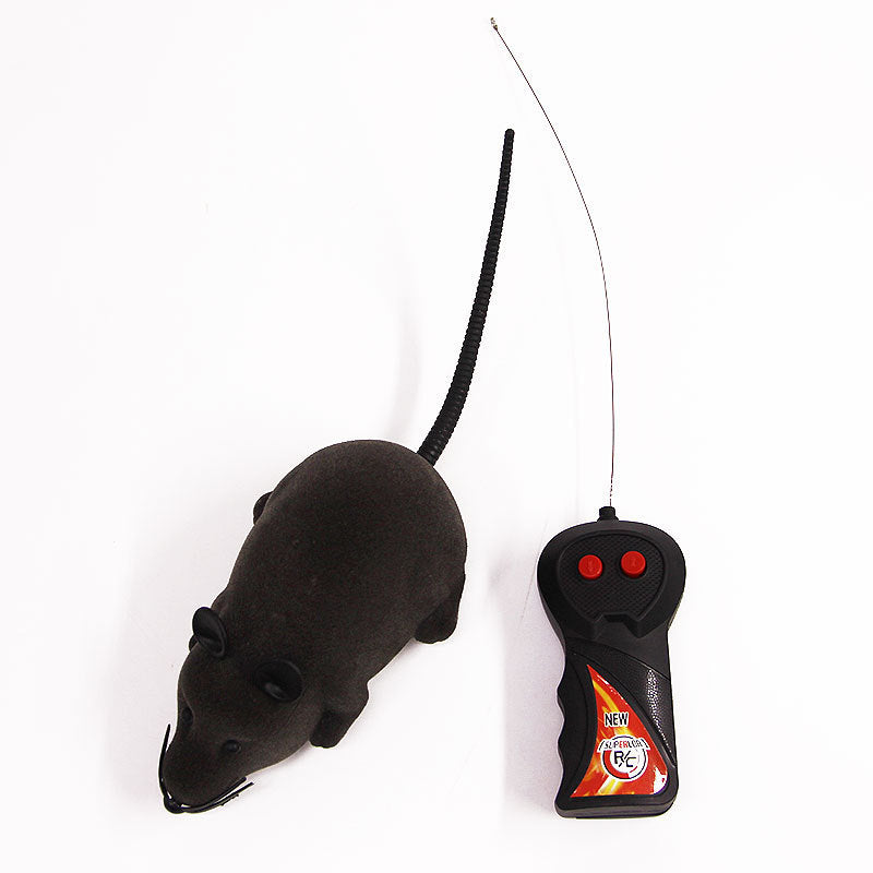 Electric Remote-Control Flocking Mouse Toy – Interactive Fun for Cats