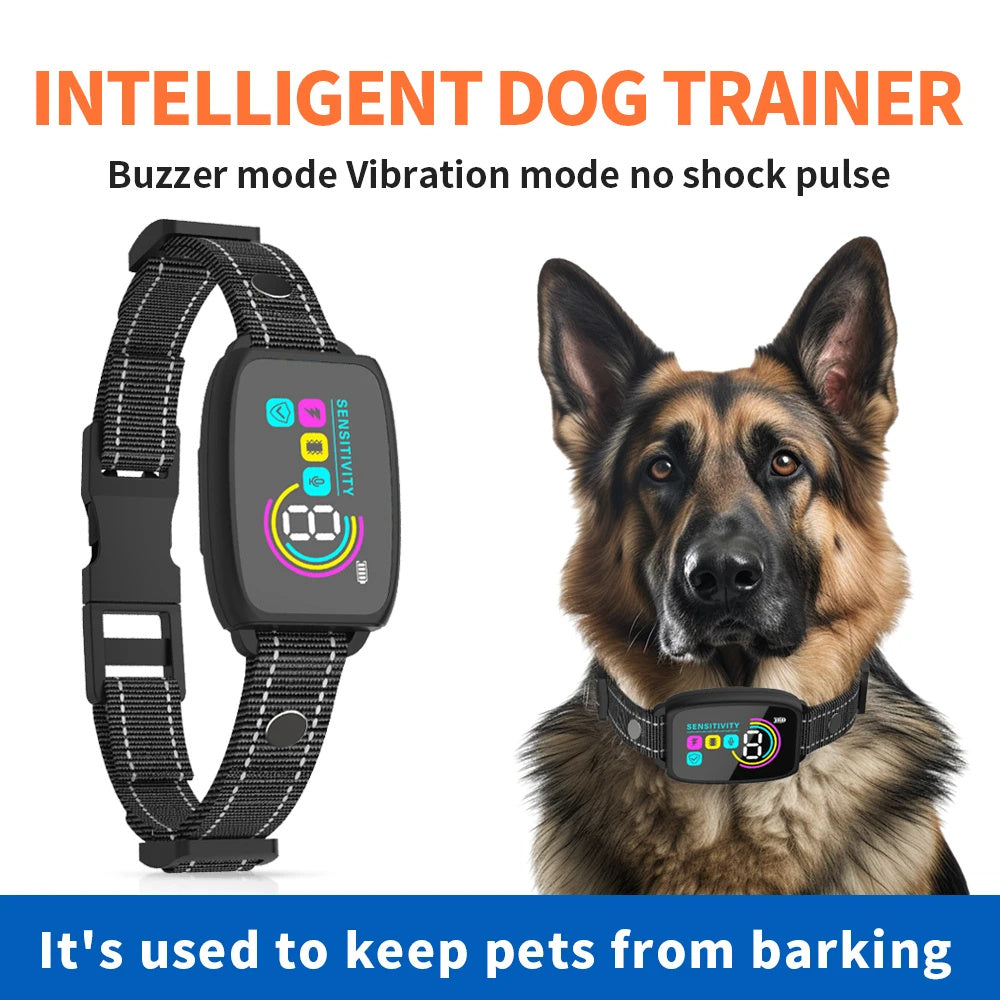 Smart Anti-Barking Dog Collar – Rechargeable & Waterproof Bark Stopper
