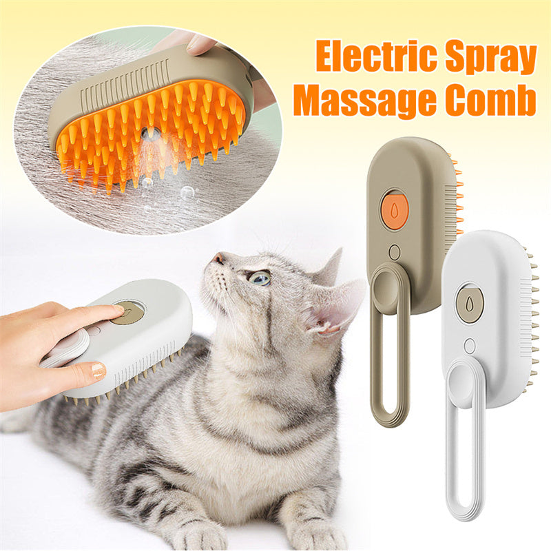 3-in-1 Electric Pet Steam Brush