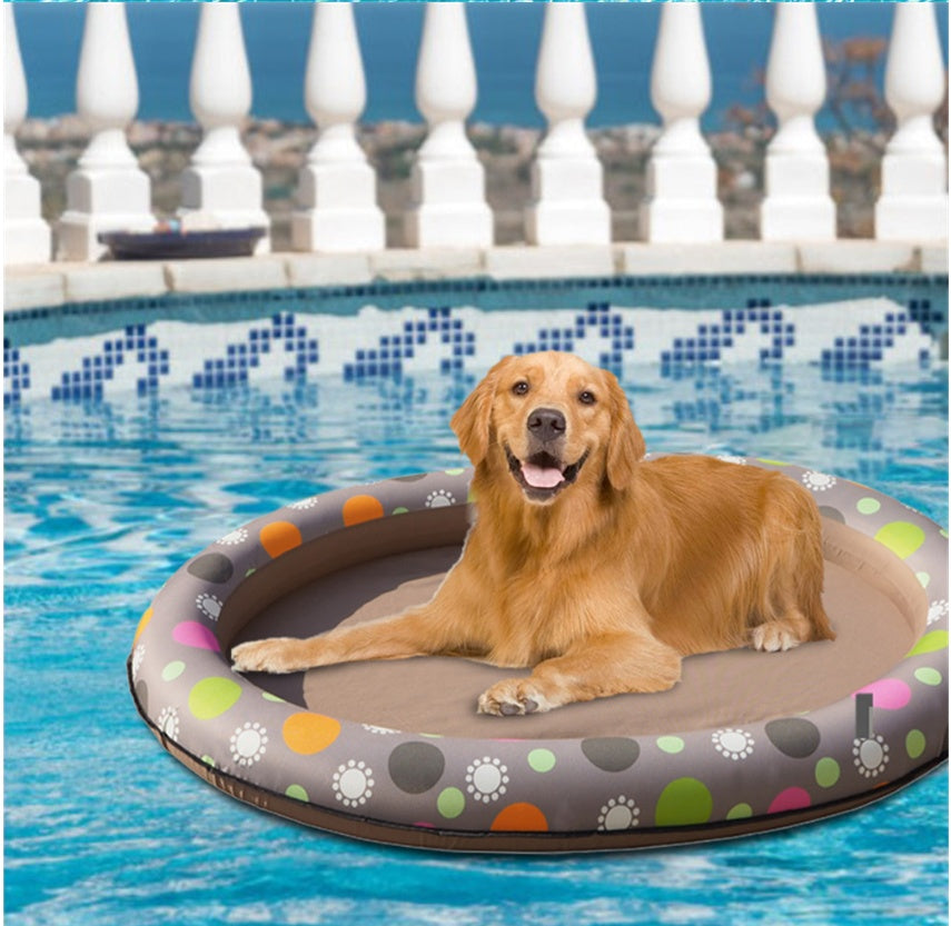 Inflatable Dog Swimming Pool Hammock – Summer Floating Bed