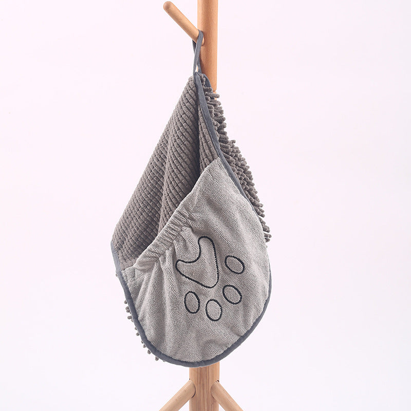 Pet Scrubbing Towel For Cats And Gloved Bath Towels - Penuel's Paw