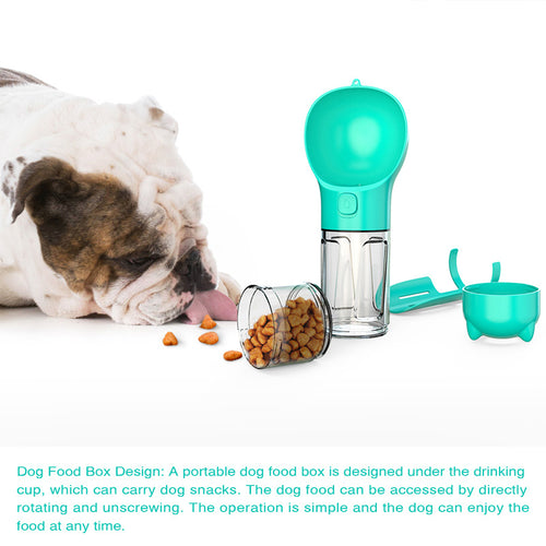 3-in-1 Portable Pet Water Bottle & Travel Feeder - Penuel's Paw